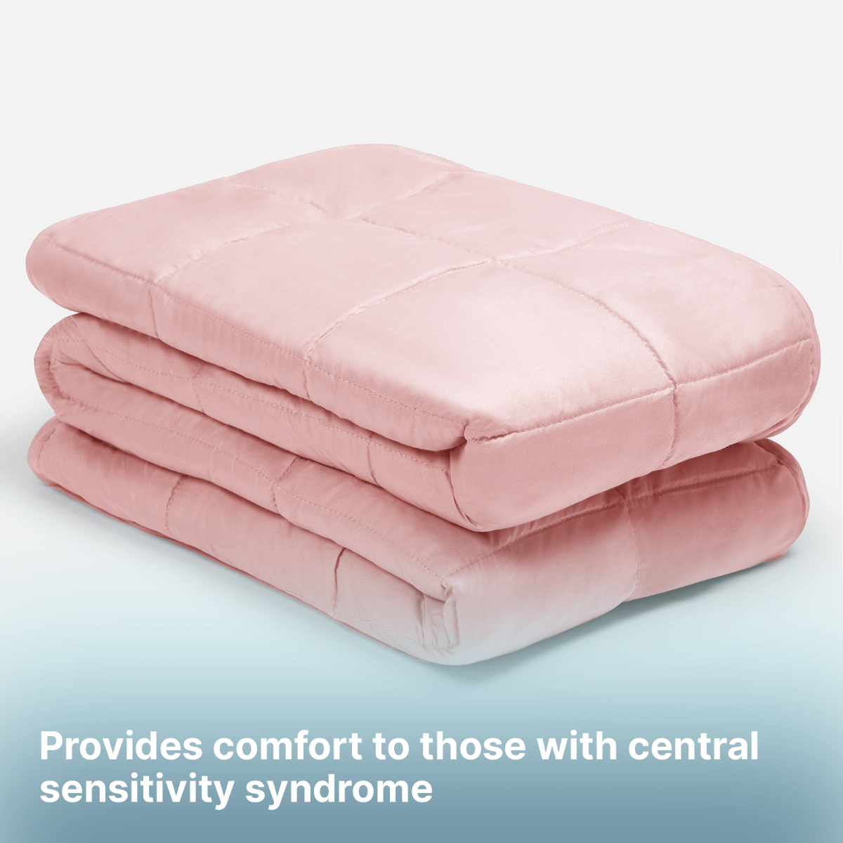 OHS Supersoft Weighted 4kg Blanket, Blush Pink - 125 x 150cm>