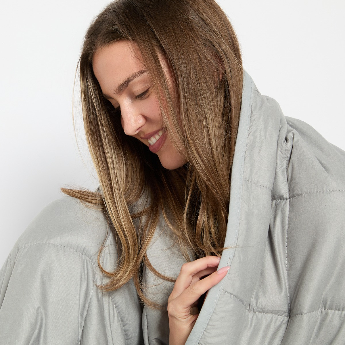 OHS Supersoft Weighted Blanket - Silver Grey>