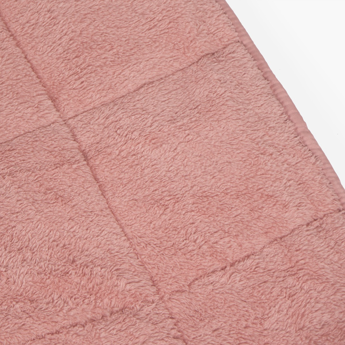OHS Teddy Fleece Weighted Blanket, Blush Pink - 8kg>