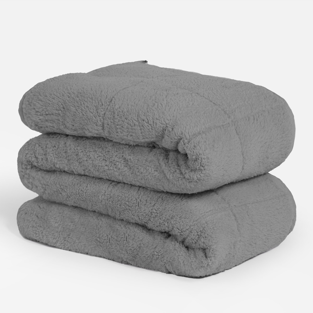 OHS Teddy Weighted 6kg Blanket Quilted, Charcoal - 125 x 180cm>