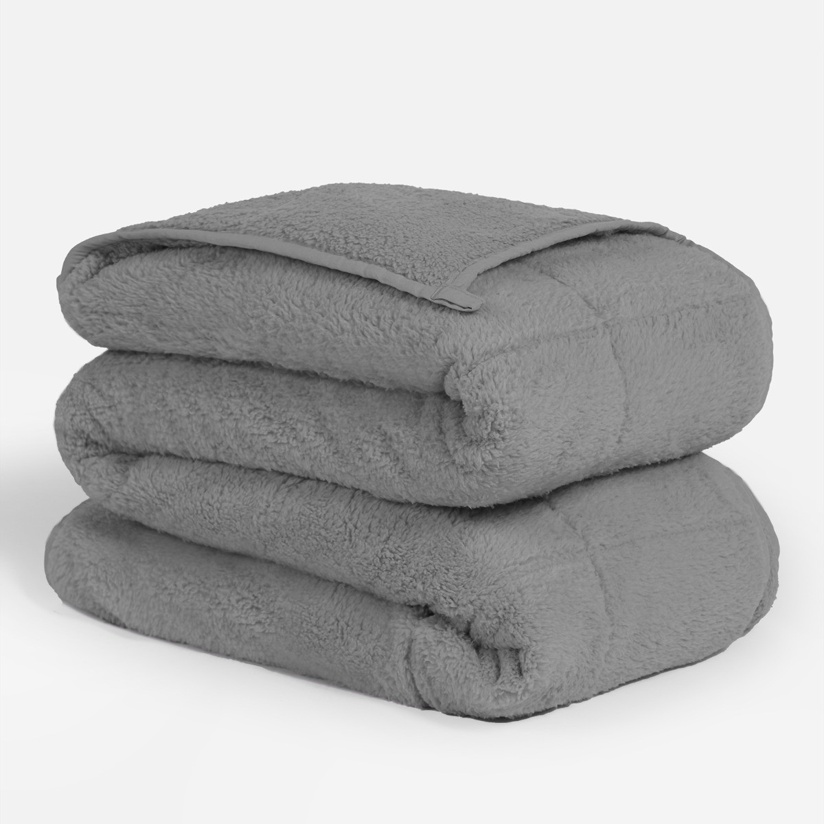 OHS Teddy Weighted 8kg Blanket Quilted, Charcoal - 150 x 200cm>
