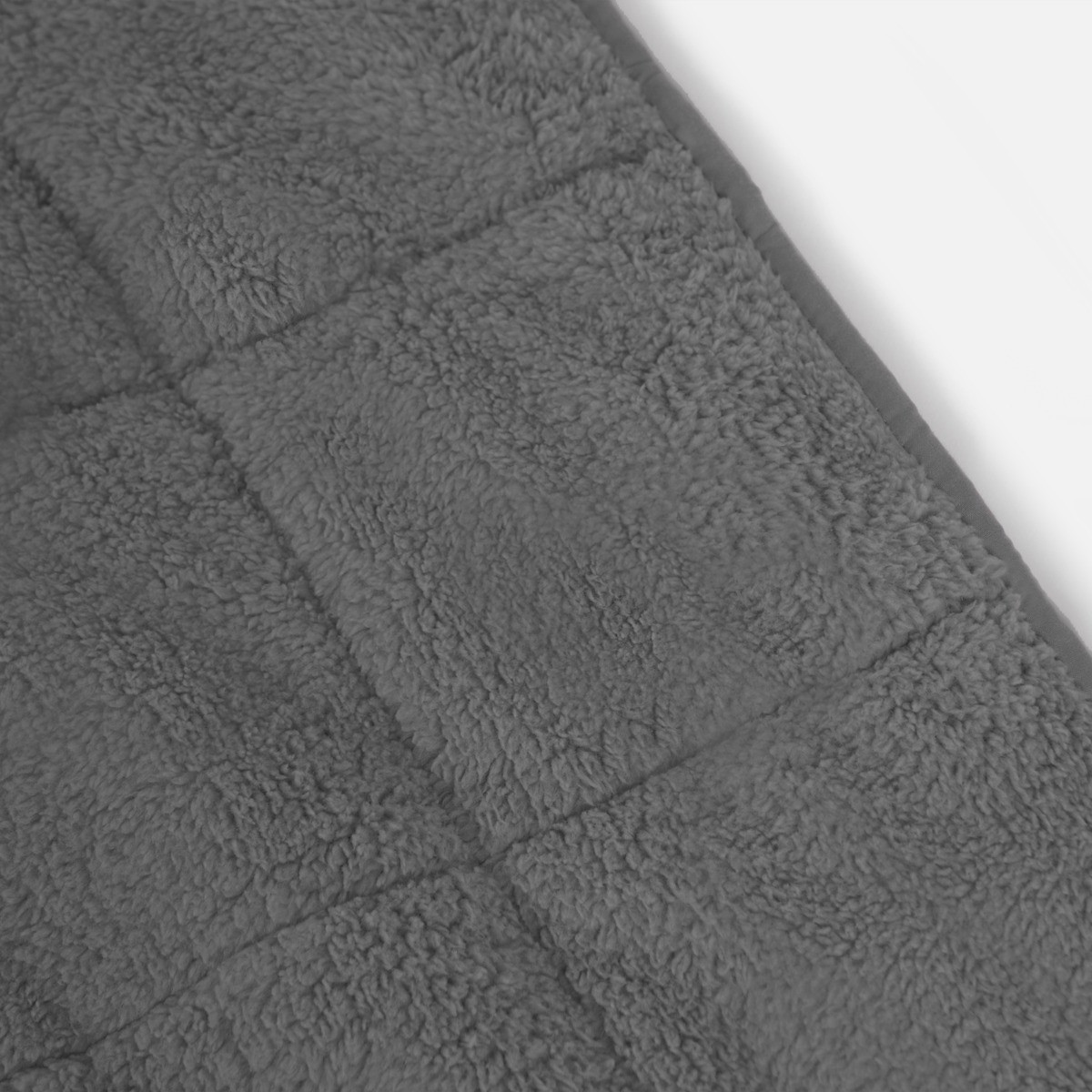 OHS Teddy Weighted 8kg Blanket Quilted, Charcoal - 150 x 200cm>