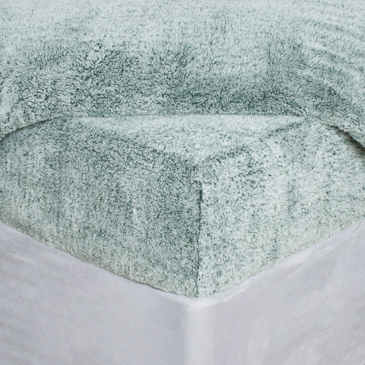 OHS Teddy Marl Fitted Sheet - Forest Green>