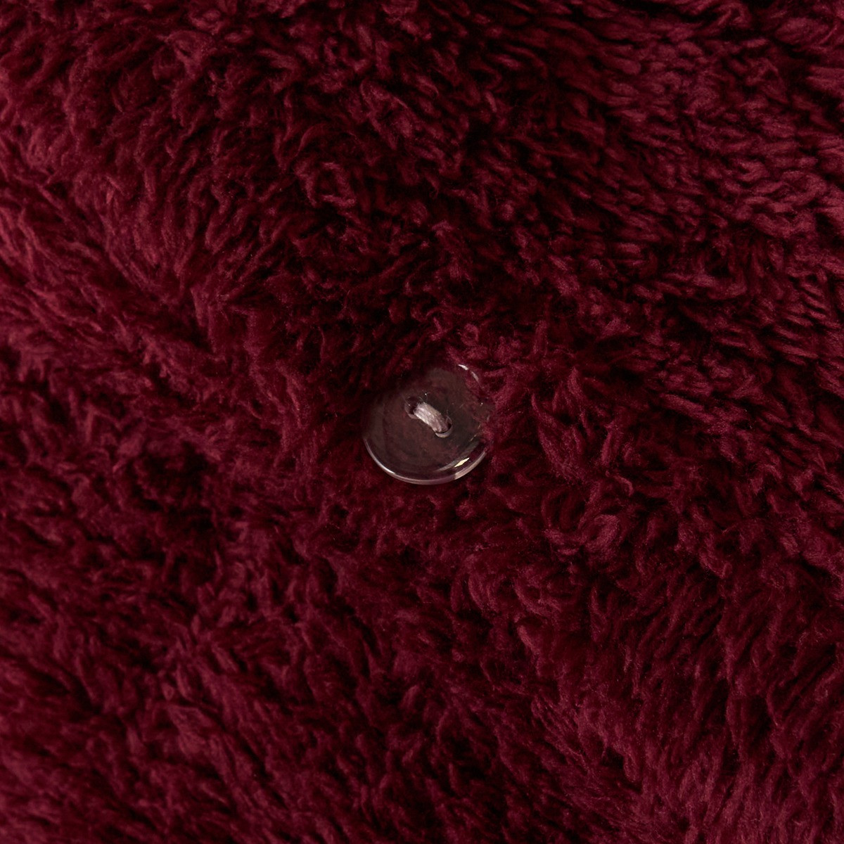 OHS Teddy Fleece Duvet Cover Set - Burgundy>