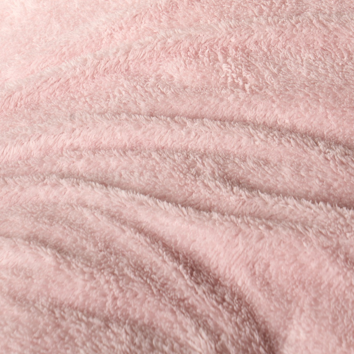 OHS Teddy Fleece Reversible Duvet Cover Set - Blush Pink/Grey>