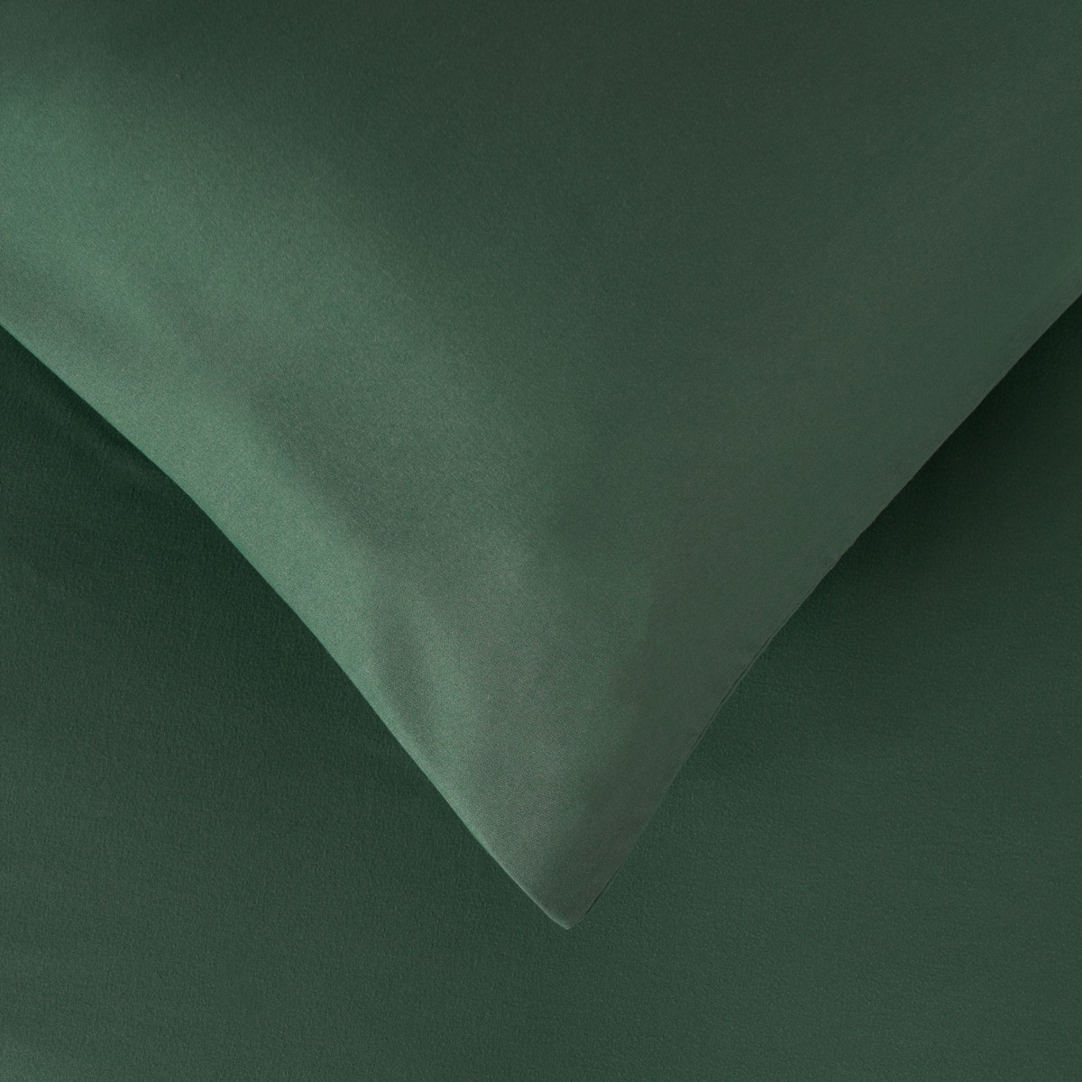 OHS Plain Duvet Cover Set, Forest Green - Single>