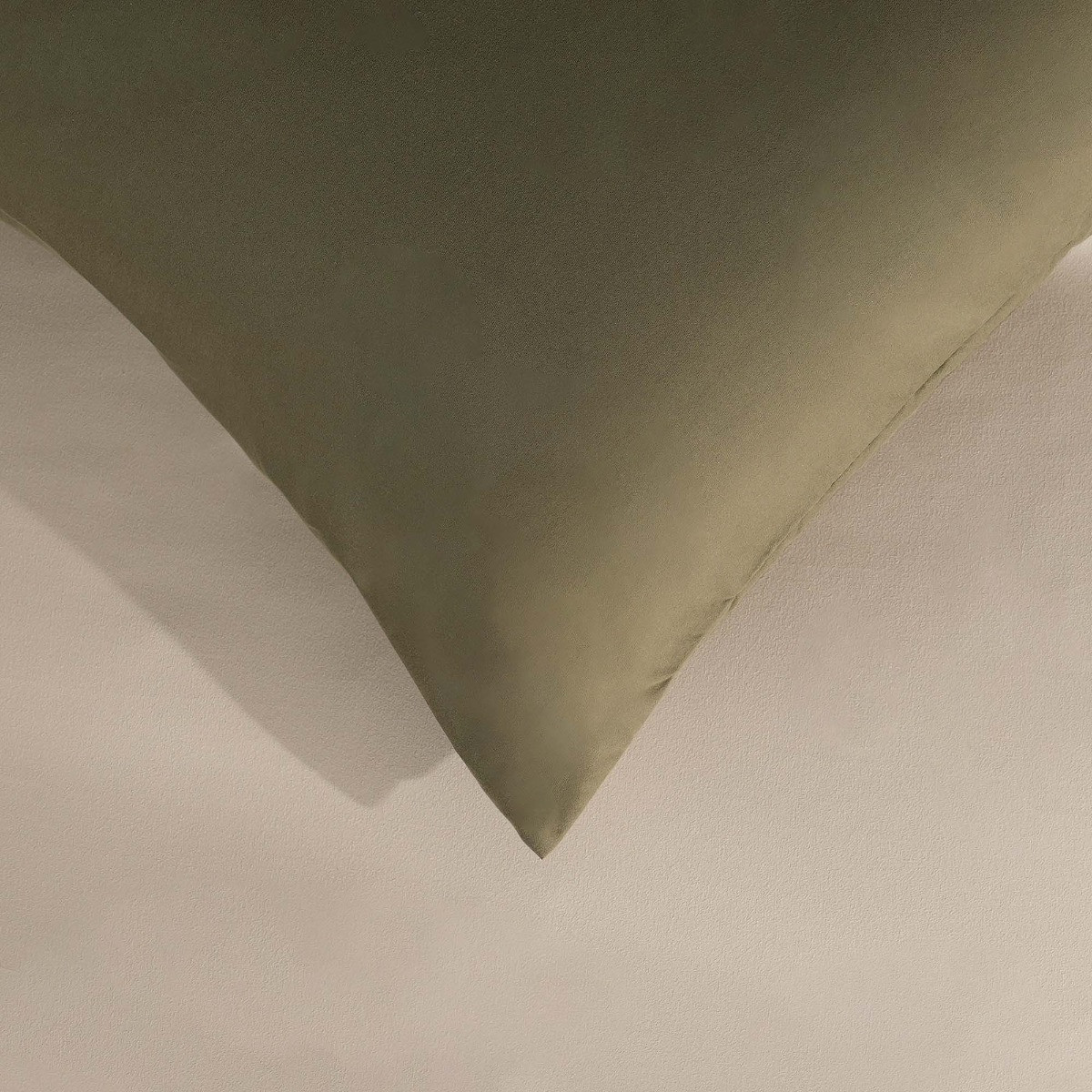 OHS Reversible Duvet Cover Set, Khaki/Taupe - Single>