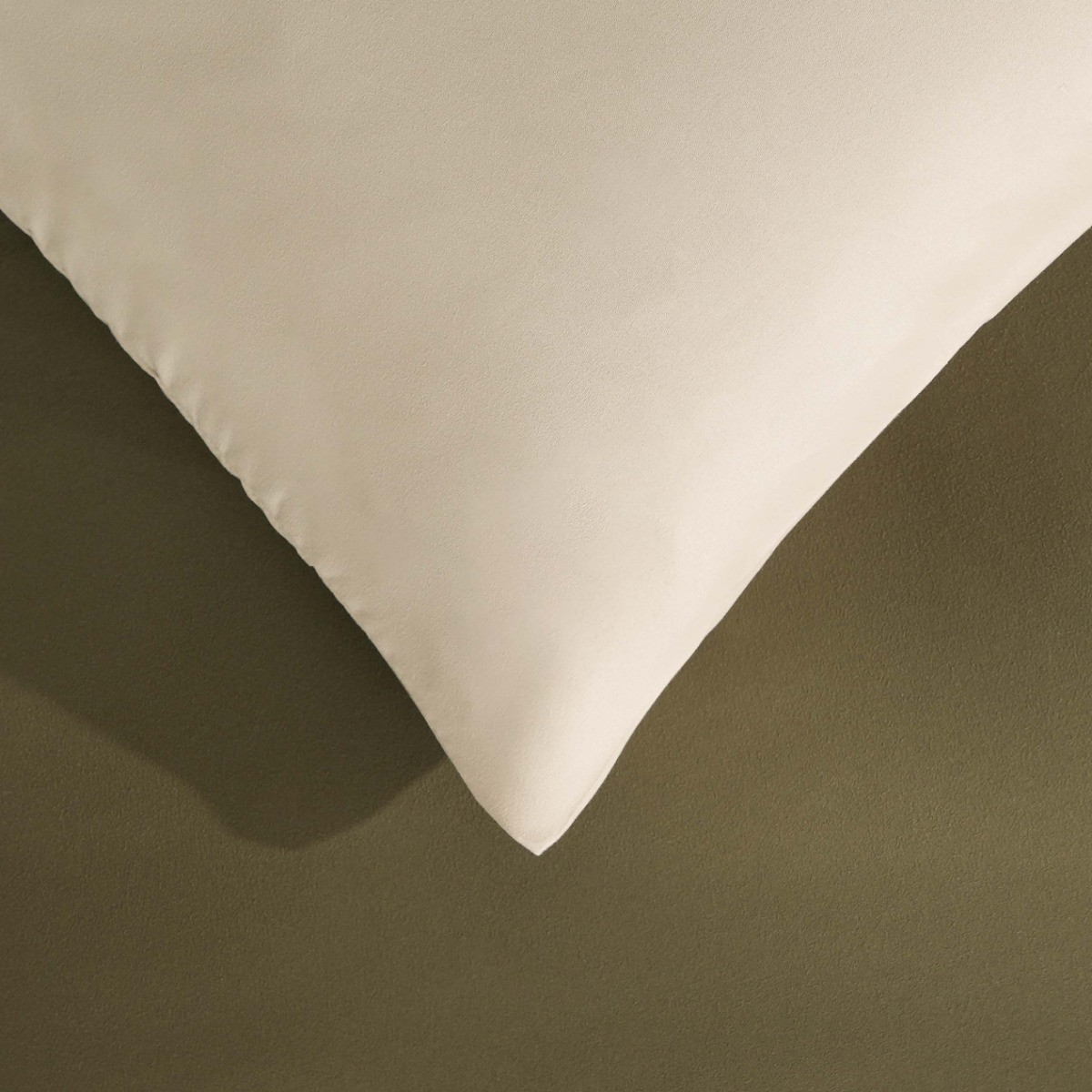 OHS Reversible Duvet Cover Set, Khaki/Taupe - Single>