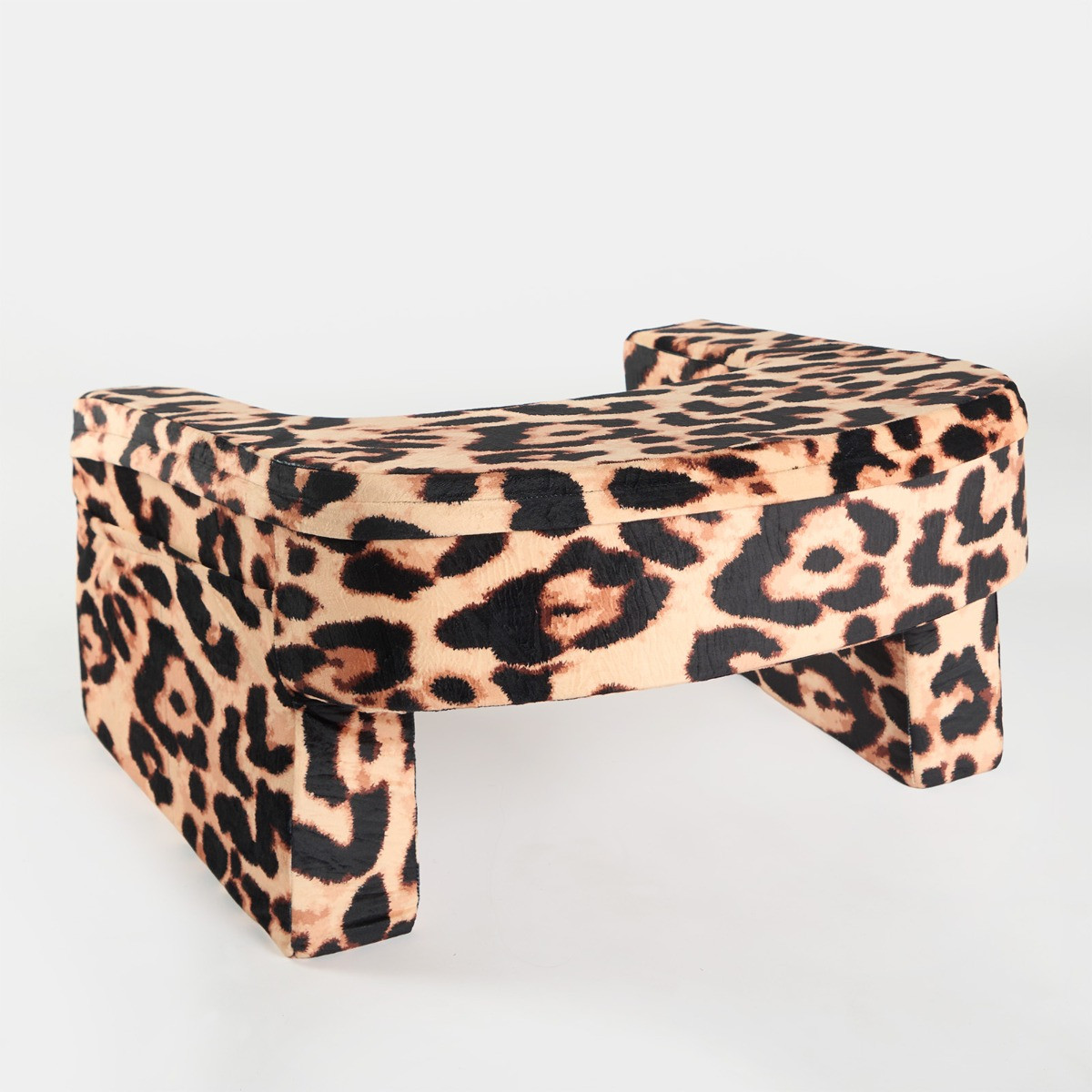 OHS Leopard Print Gaming Desk Lap Pillow - Natural>