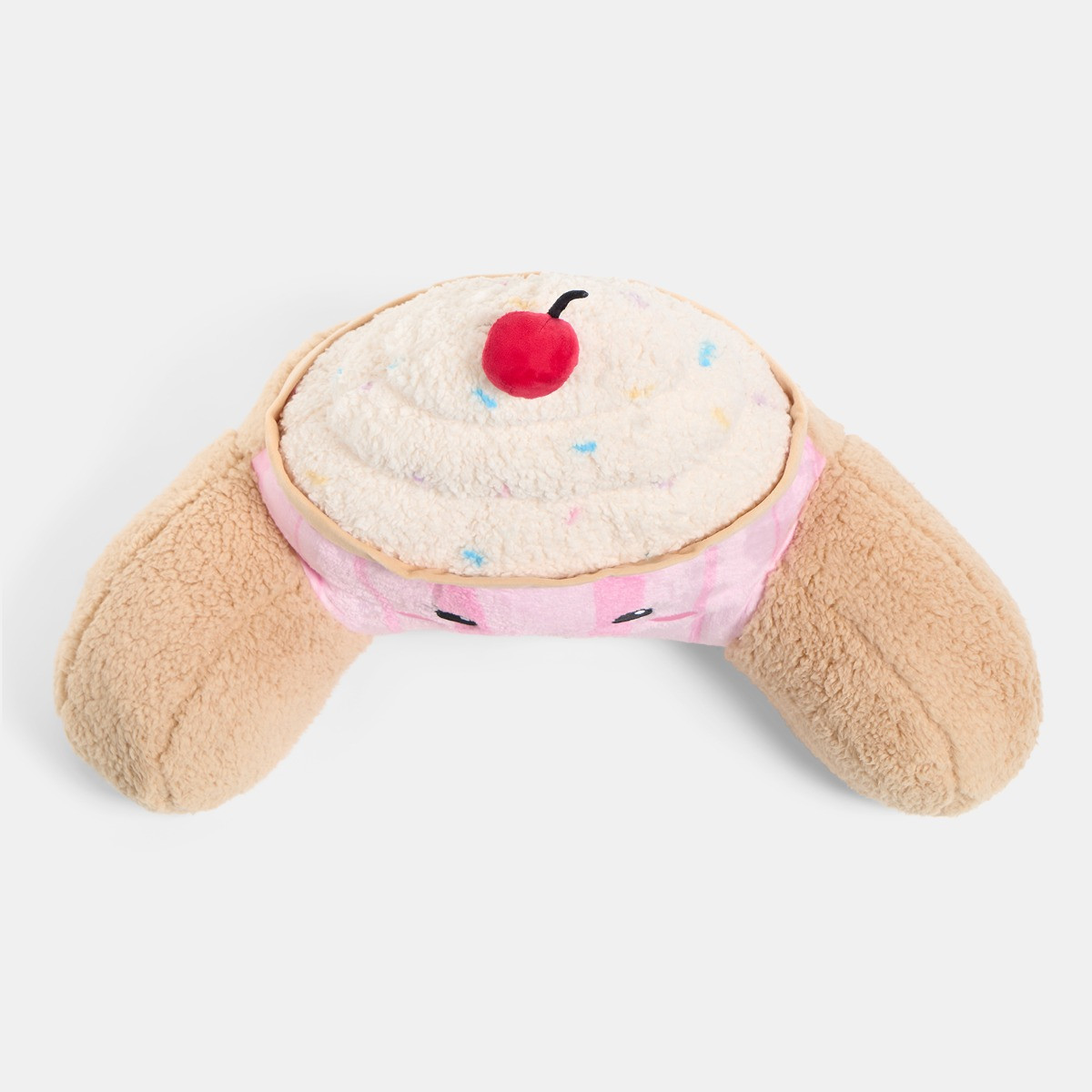 OHS Cupcake Cuddle Cushion - Pink/Natural>