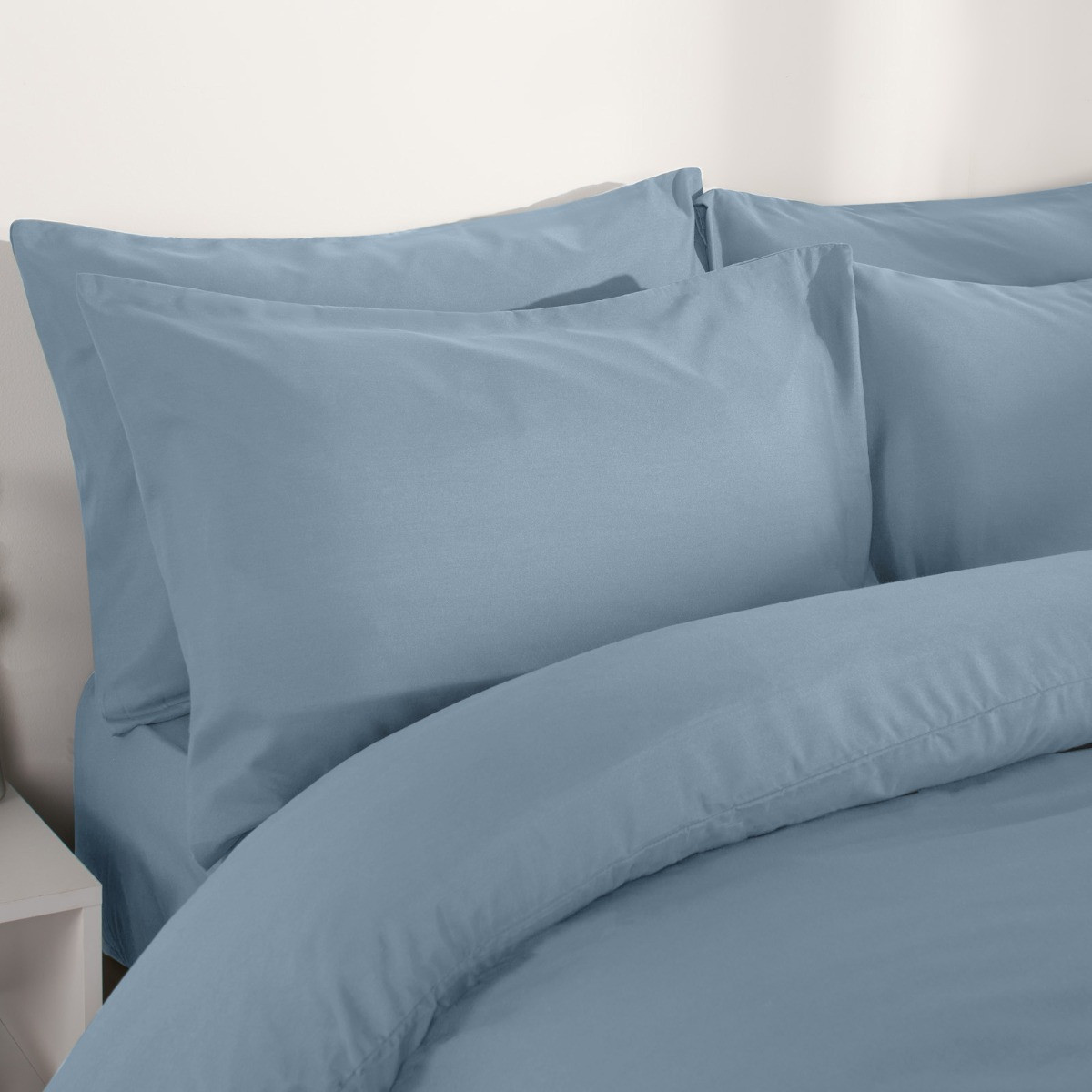 OHS Plain Duvet Cover, Blue - Single>