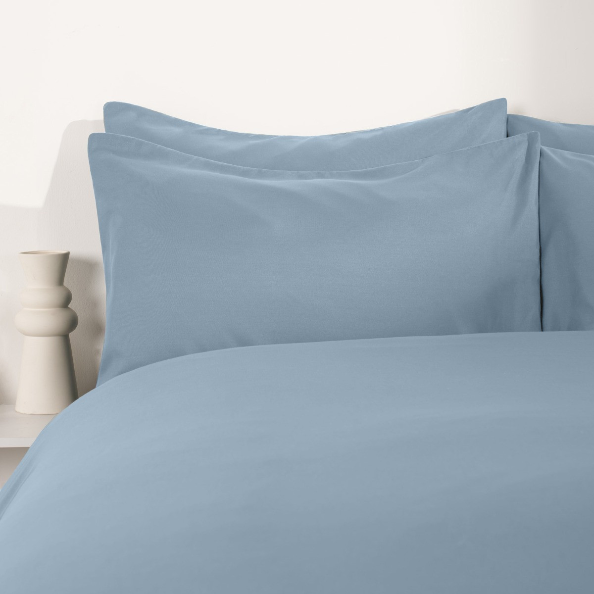 OHS Plain Duvet Cover, Blue - Single>