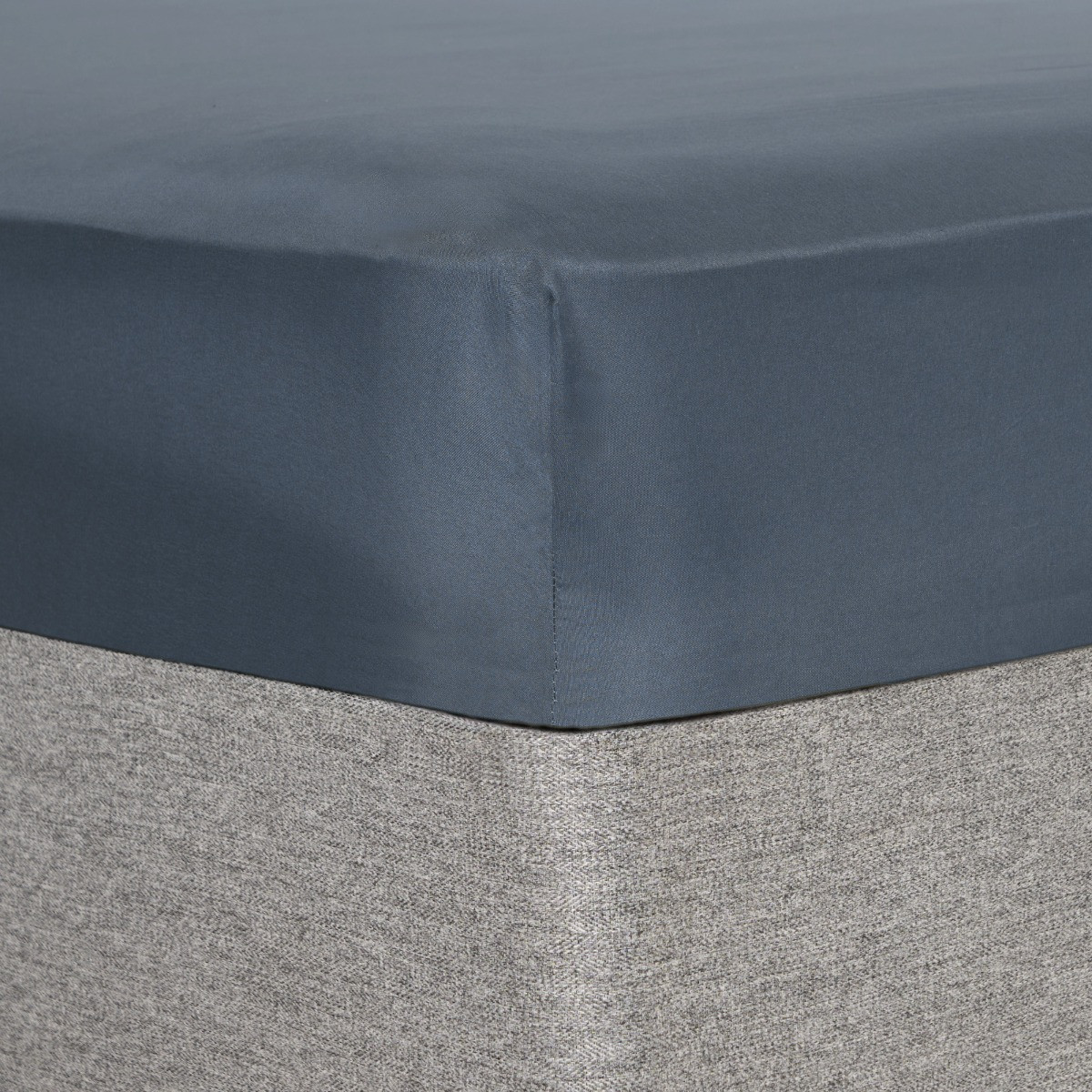 OHS Plain Duvet Cover, Denim Blue - Superking>