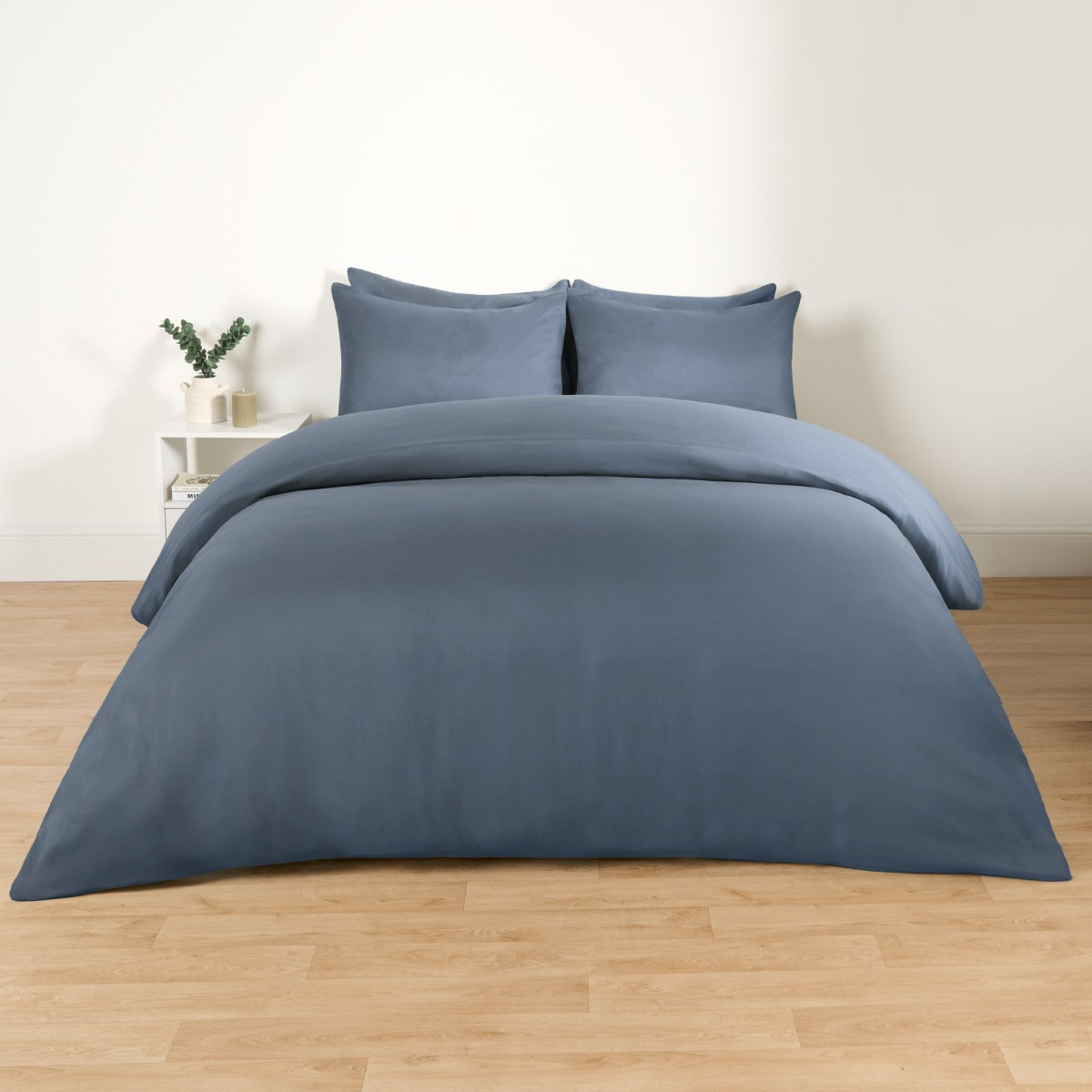 OHS Plain Duvet Cover, Denim Blue - King>