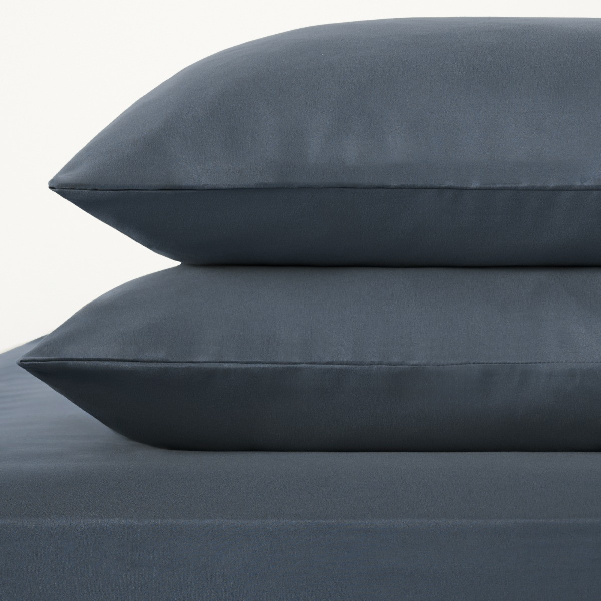 OHS Plain Duvet Cover, Denim Blue - Single>