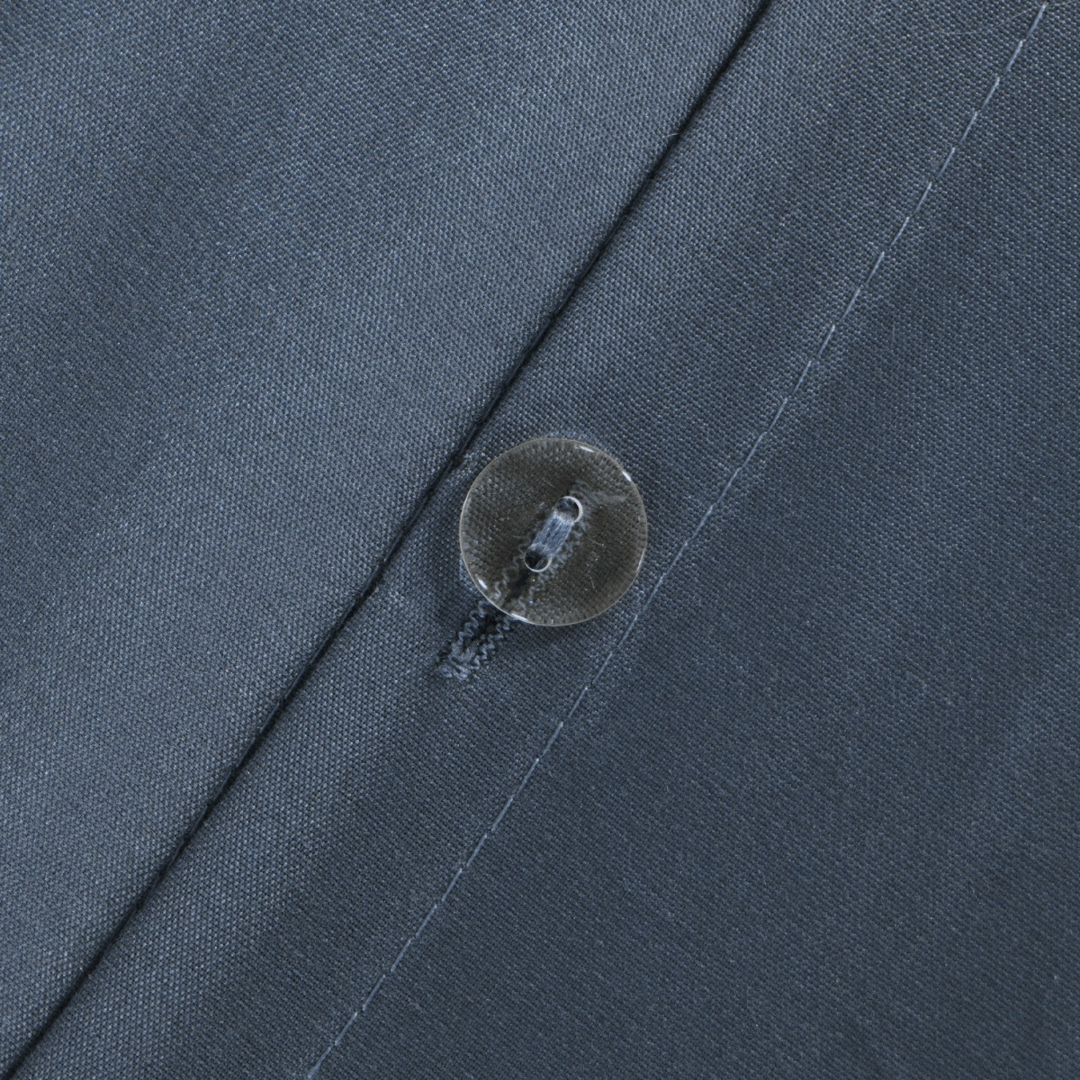 OHS Plain Duvet Cover, Denim Blue - Superking>