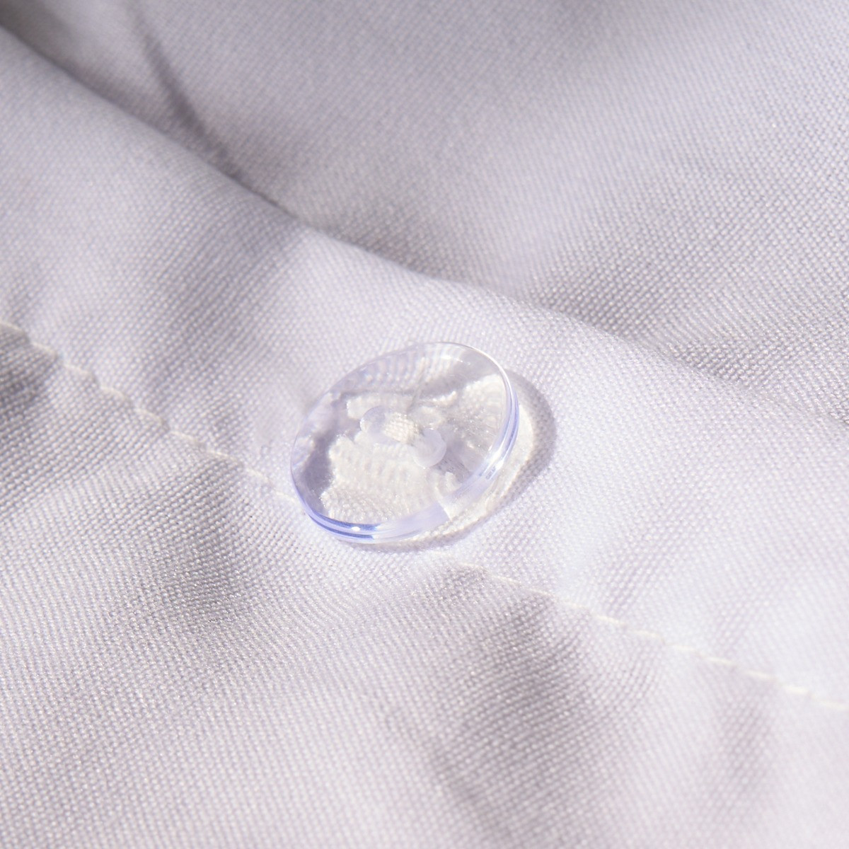 OHS Piped Edge Duvet Set, Black/White - Double>