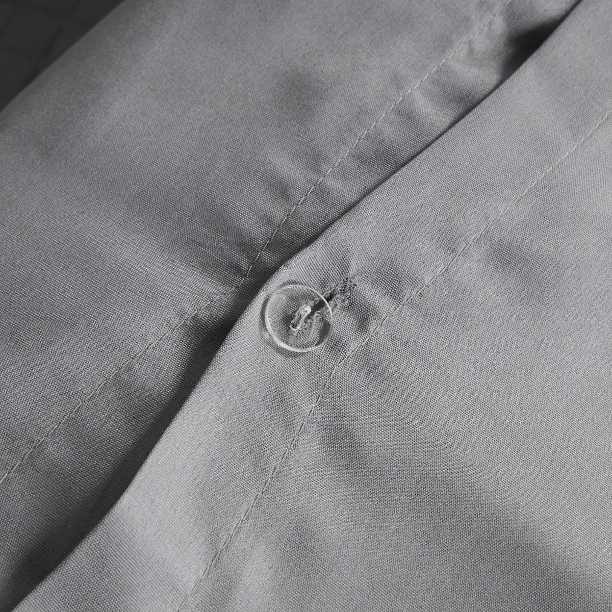 OHS Pinsonic Grid Panel Duvet Set - Grey>