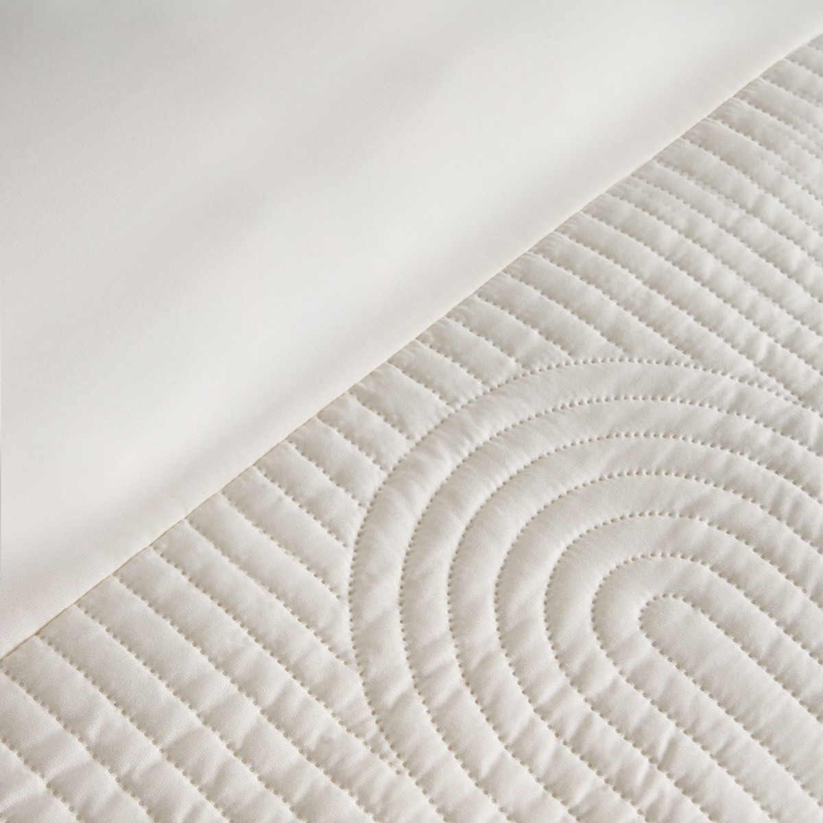 OHS Pinsonic Arches Panel Duvet Set - Cream>