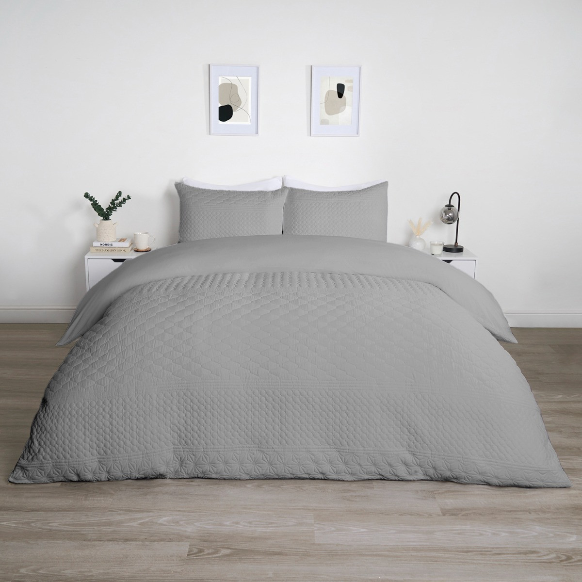 OHS Dakota Pinsonic Tribal Duvet Set Grey ohs-dakota-pinsonic-tribal-duvet-set-grey