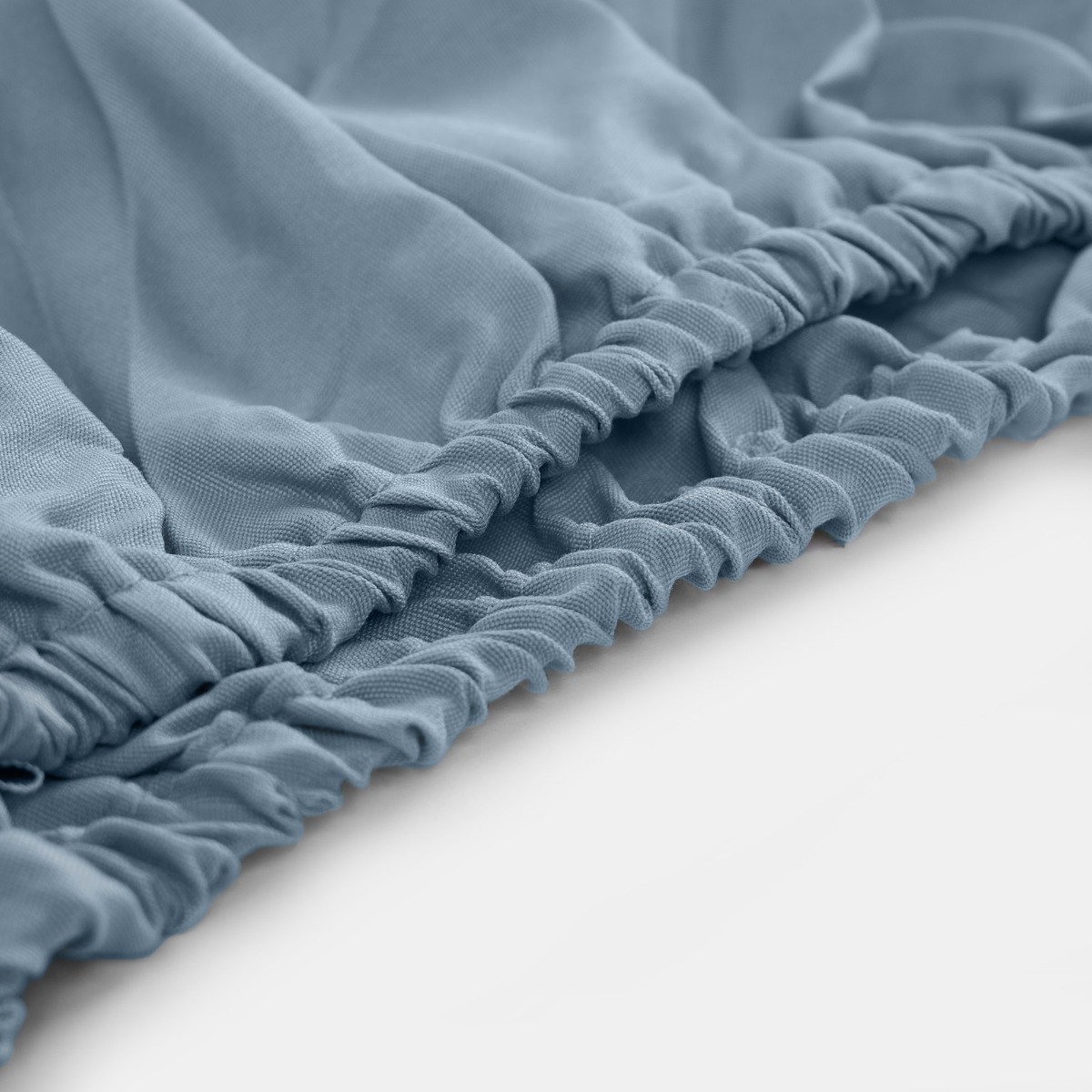 OHS Plain Fitted Bed Sheet, Blue - King>