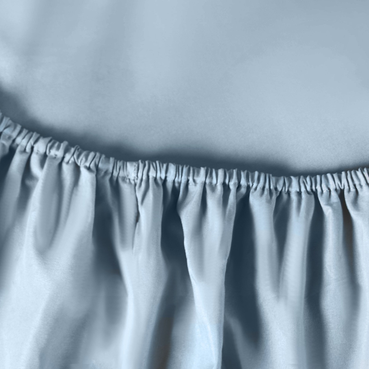 OHS Plain Fitted Bed Sheet, Blue - King>