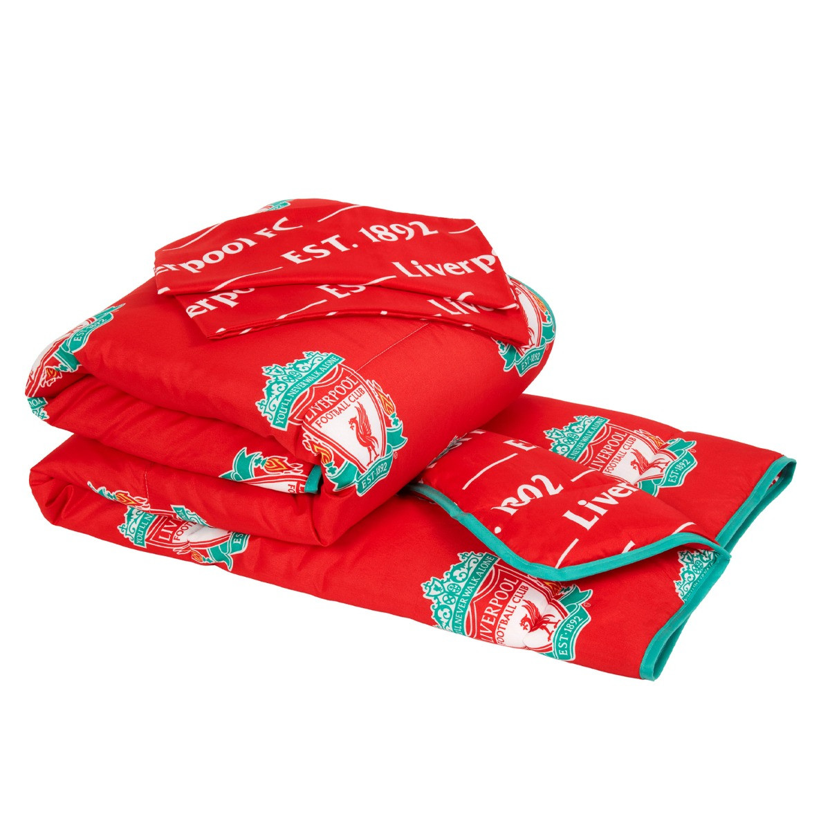 Liverpool Reversible Coverless 4.5 Tog Duvet, Red - Single>