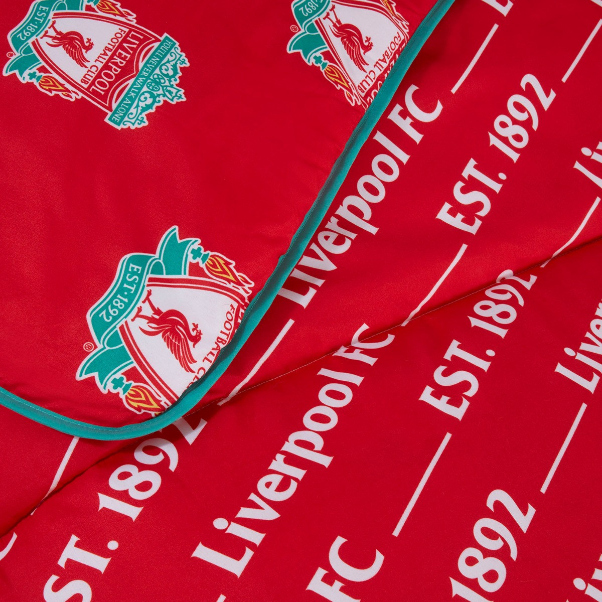 Liverpool Reversible Coverless 4.5 Tog Duvet, Red - Single>