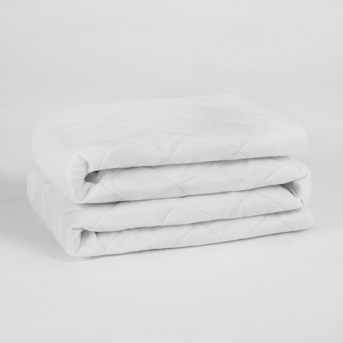 OHS Pinsonic Soft Touch Mattress Protector, White - Double>