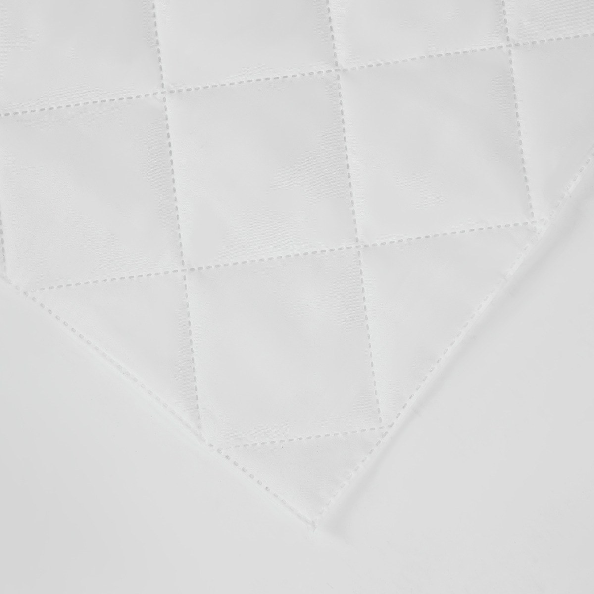 OHS Pinsonic Soft Touch Mattress Protector, White - Double>