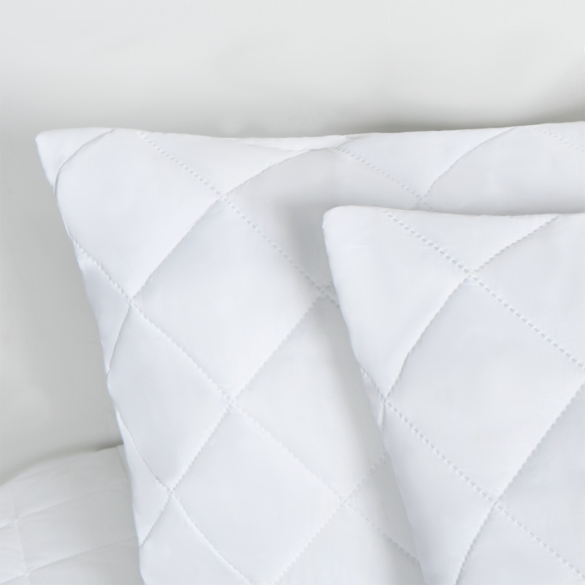 OHS 2 Pack Pinsonic Soft Touch Pillow Protectors - White>