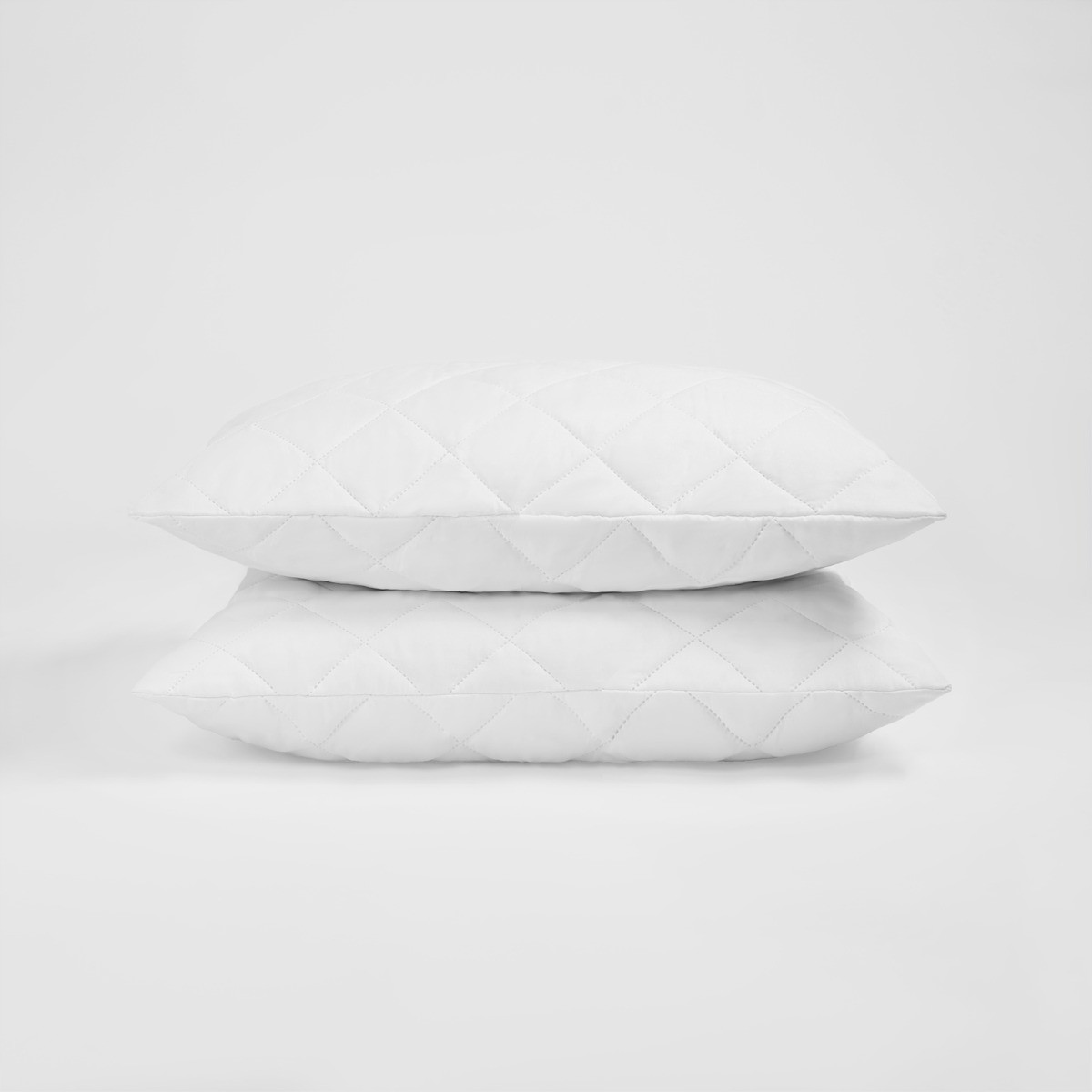OHS 2 Pack Pinsonic Soft Touch Pillow Protectors - White>