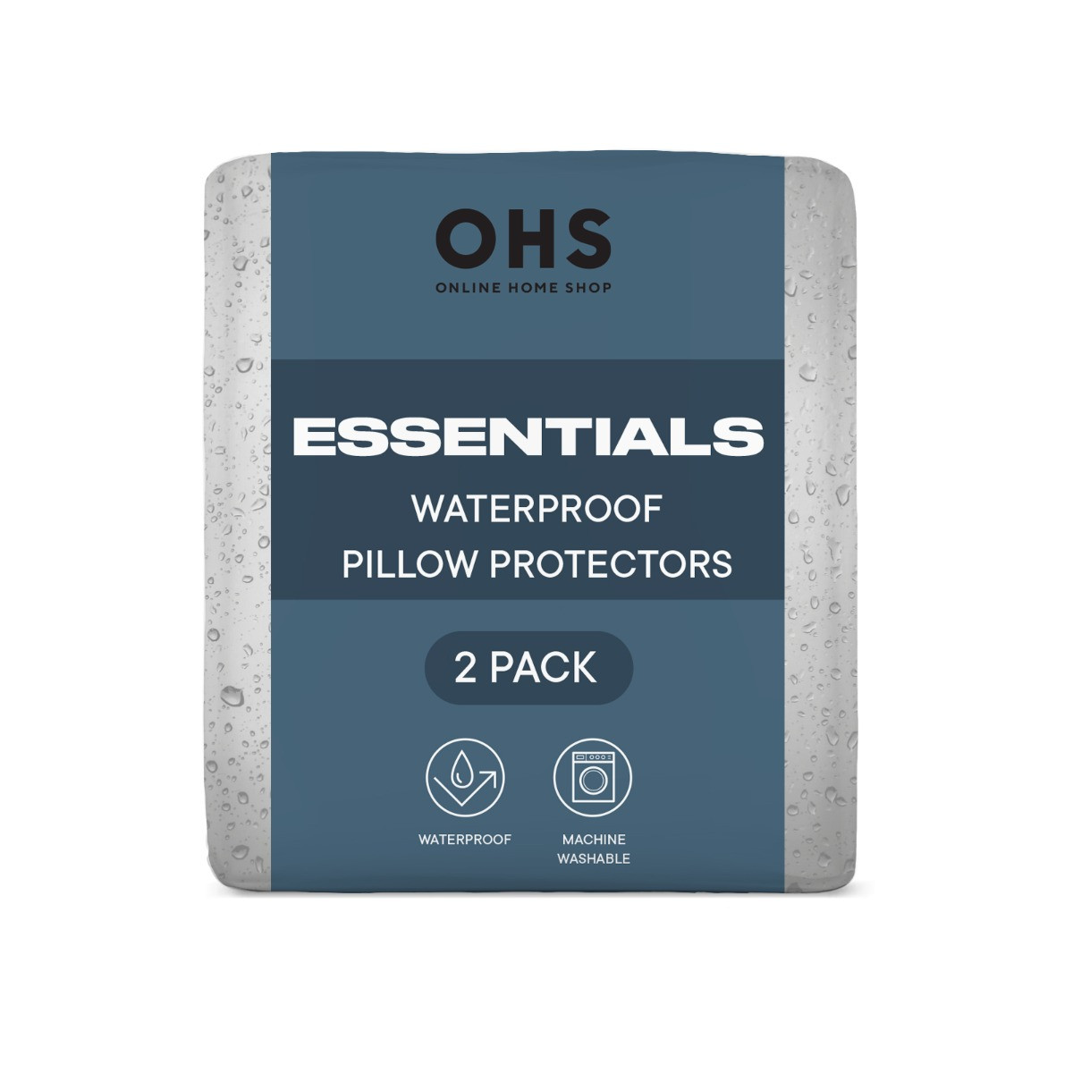OHS Waterproof Pillow Protectors - White >