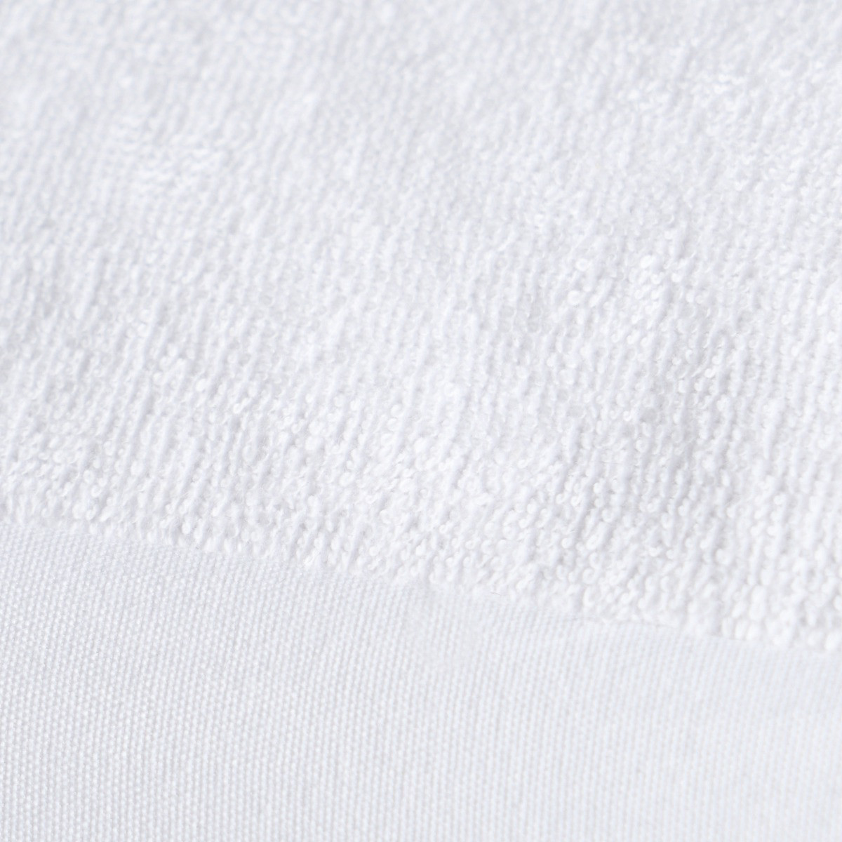OHS Terry Waterproof Mattress Protector, White - Double>
