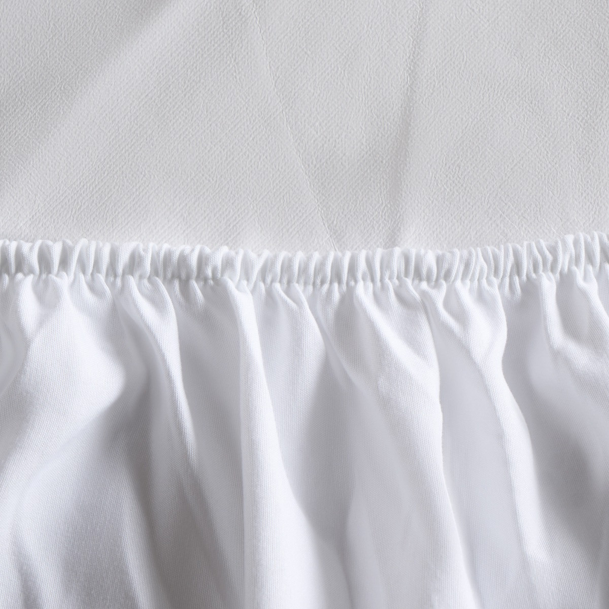 OHS Terry Waterproof Mattress Protector, White - Single>
