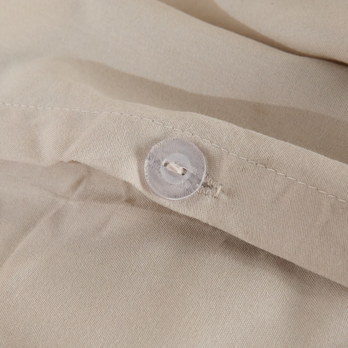 OHS Plain Duvet Cover Set - Stone>