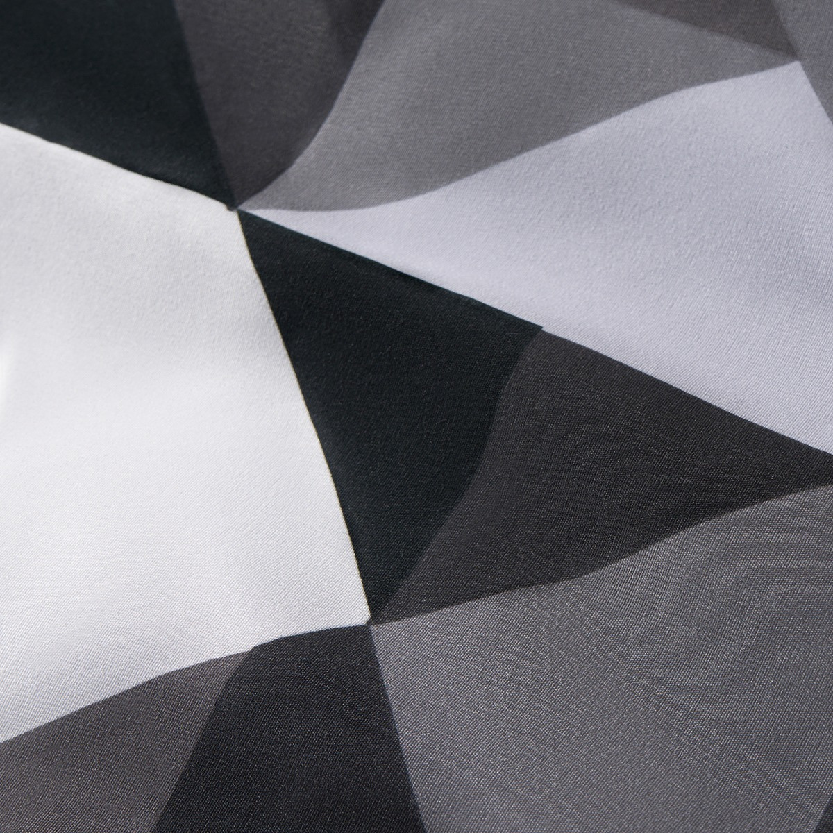 OHS Mason Retro Geometric Reversible Duvet Cover Set, Monochrome - King>