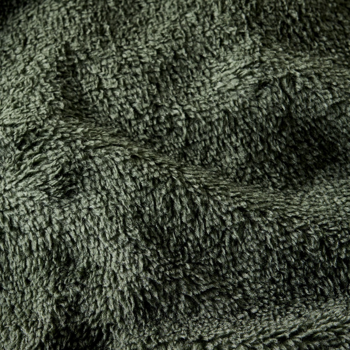 OHS Teddy Fleece Duvet Cover Set, Woodland Green - Double>