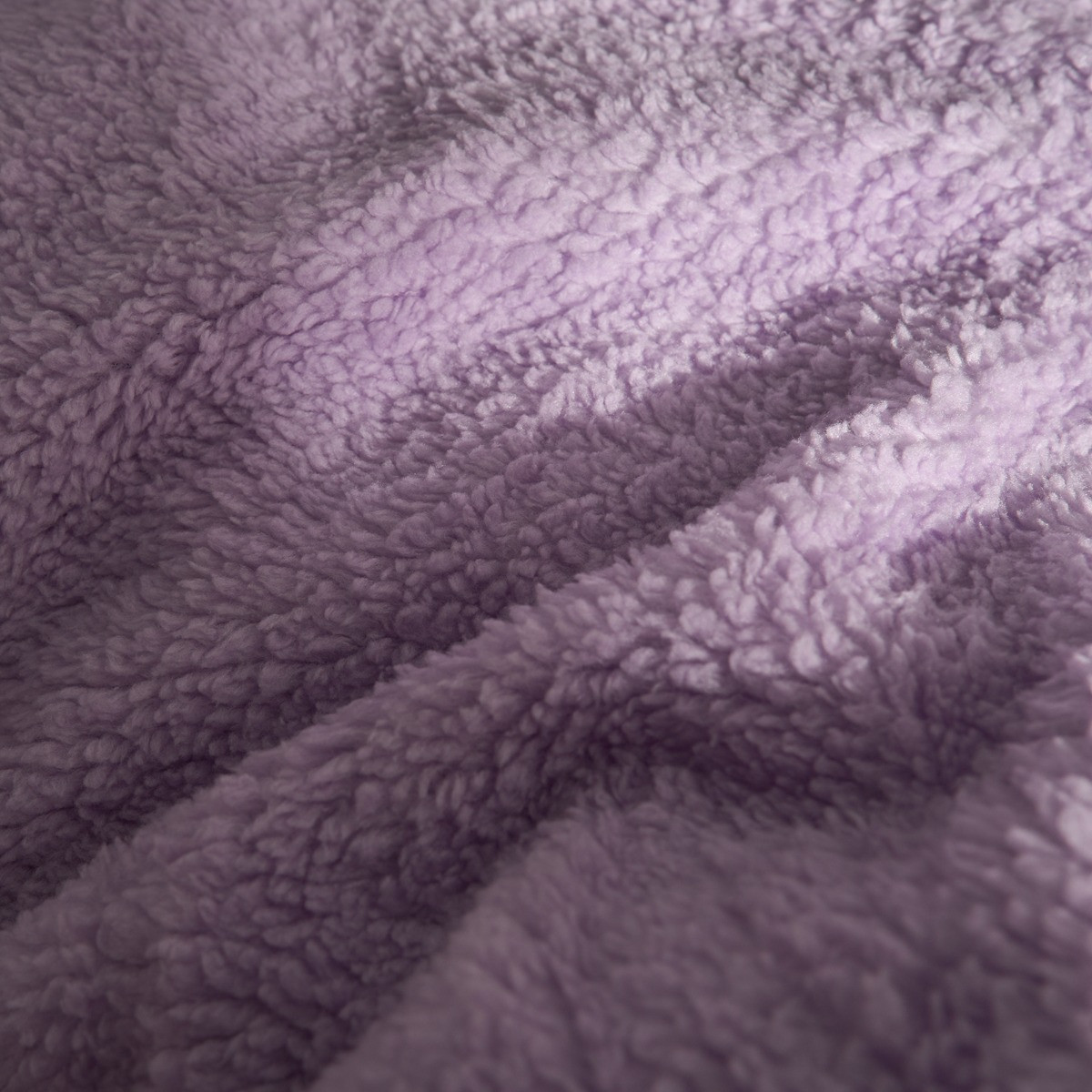OHS Teddy Fleece Duvet Cover Set - Lilac >