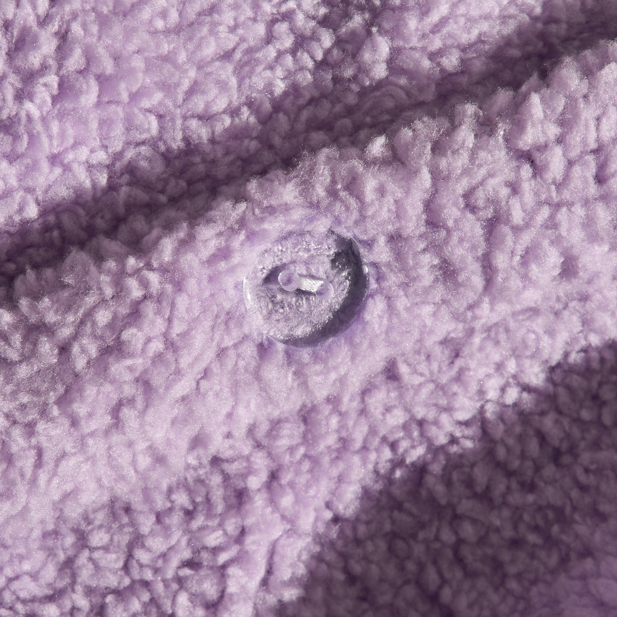 OHS Teddy Fleece Duvet Cover Set - Lilac >