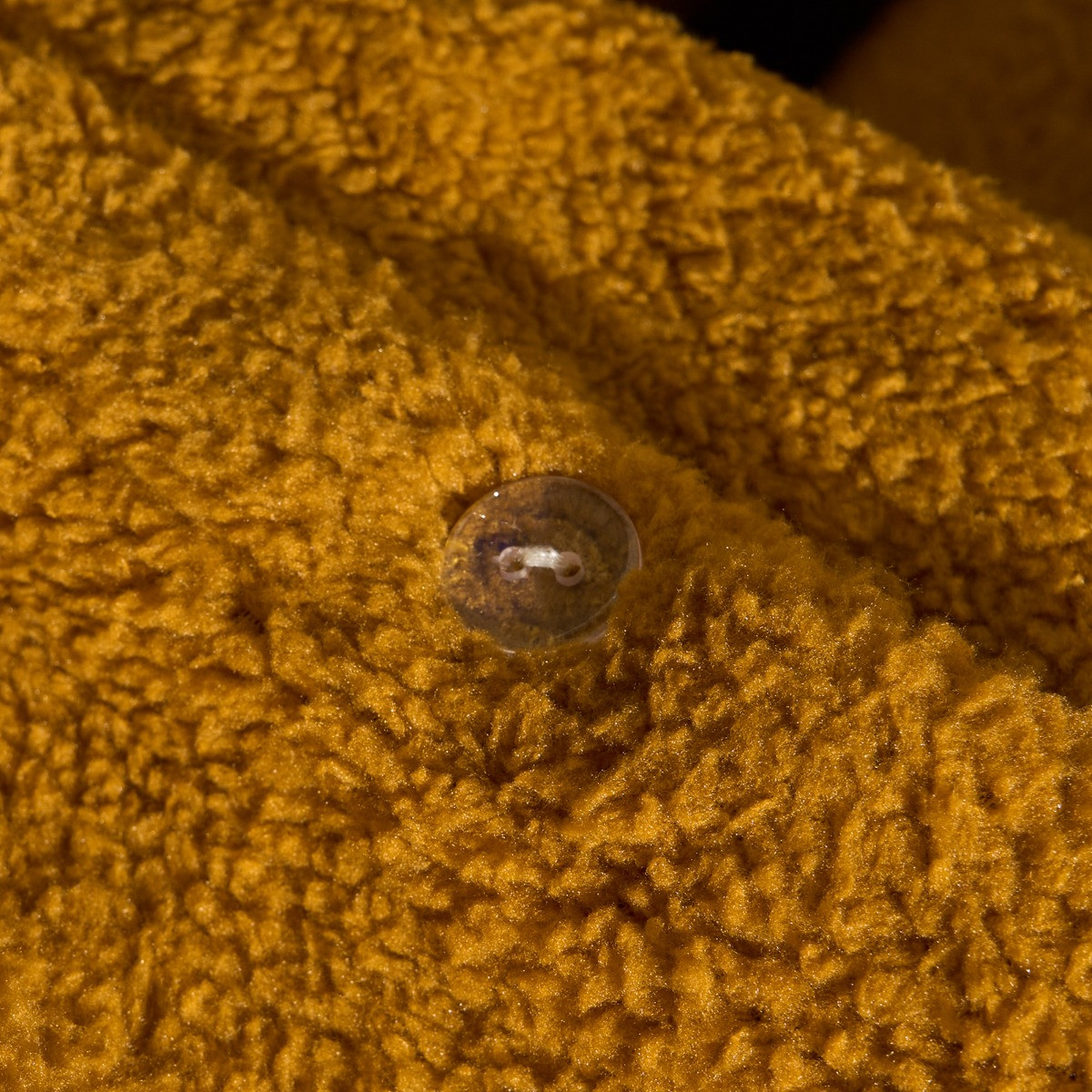 OHS Teddy Fleece Duvet Cover Set, Ochre - Superking>