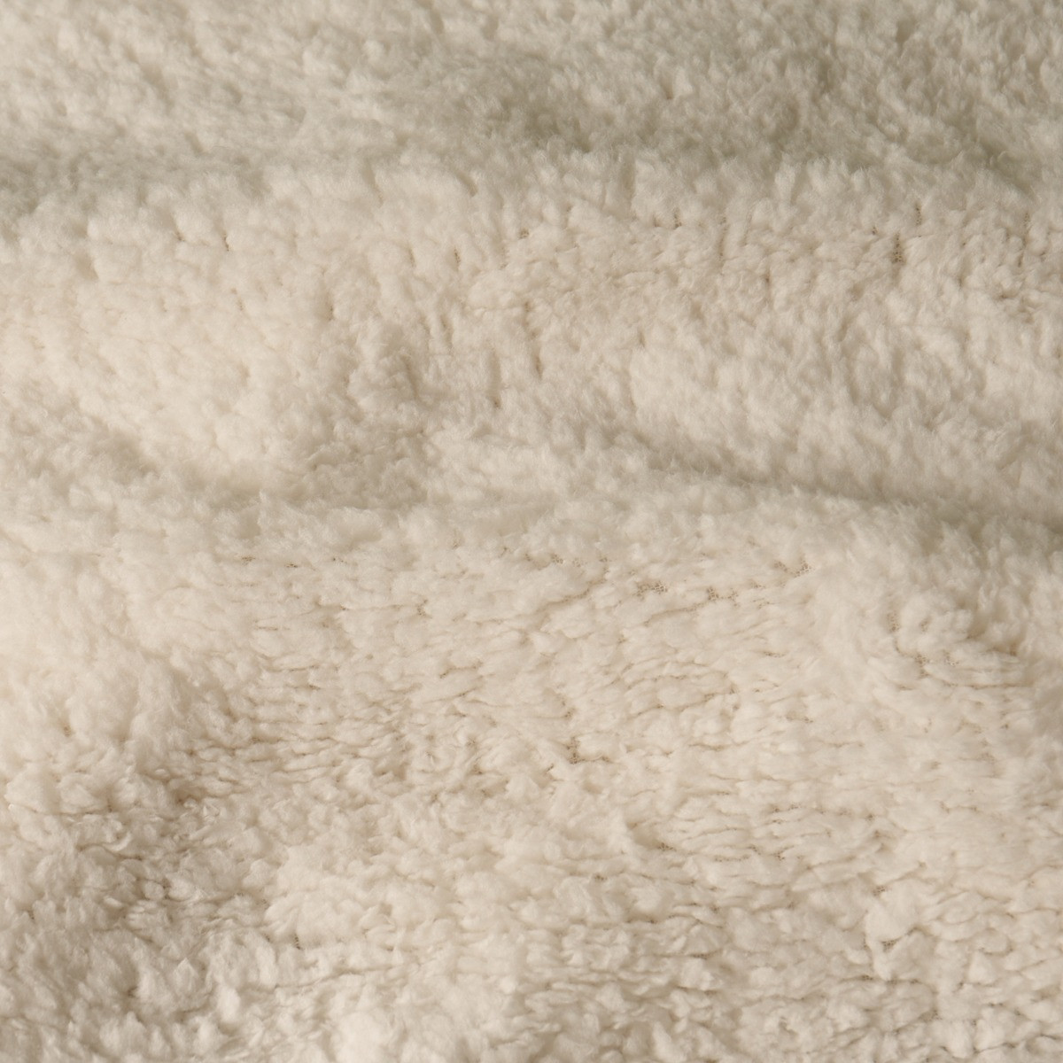 OHS Cable Knit Sherpa Fleece Duvet Set, Cream - Single >