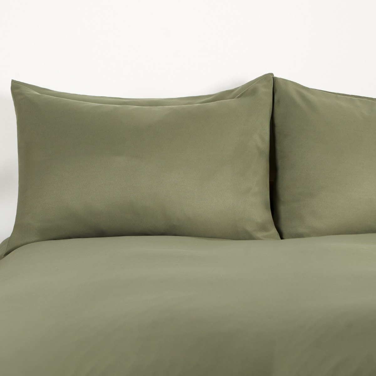 OHS Plain Duvet Cover Set, Woodland Green - Superking>