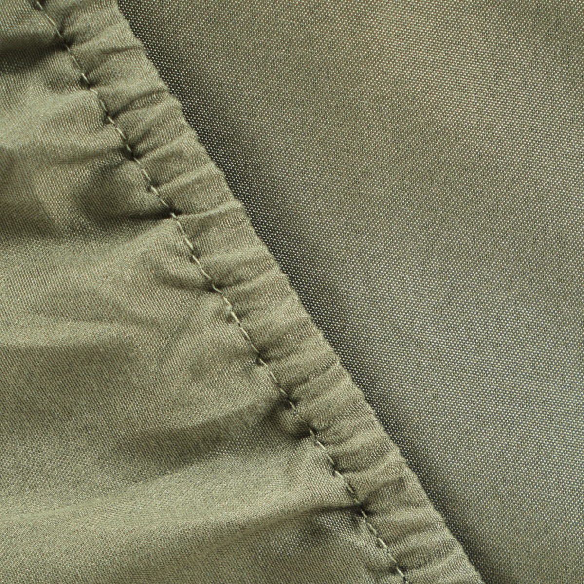 OHS Plain Dyed Fitted Sheet, Woodland Green - Single>