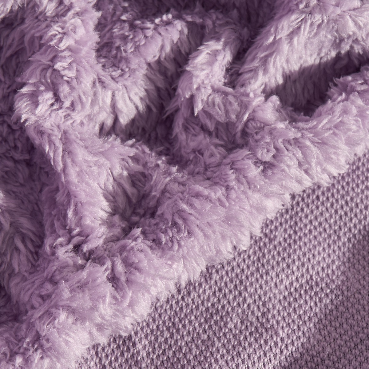 OHS Teddy Fleece Fitted Sheet - Lilac>