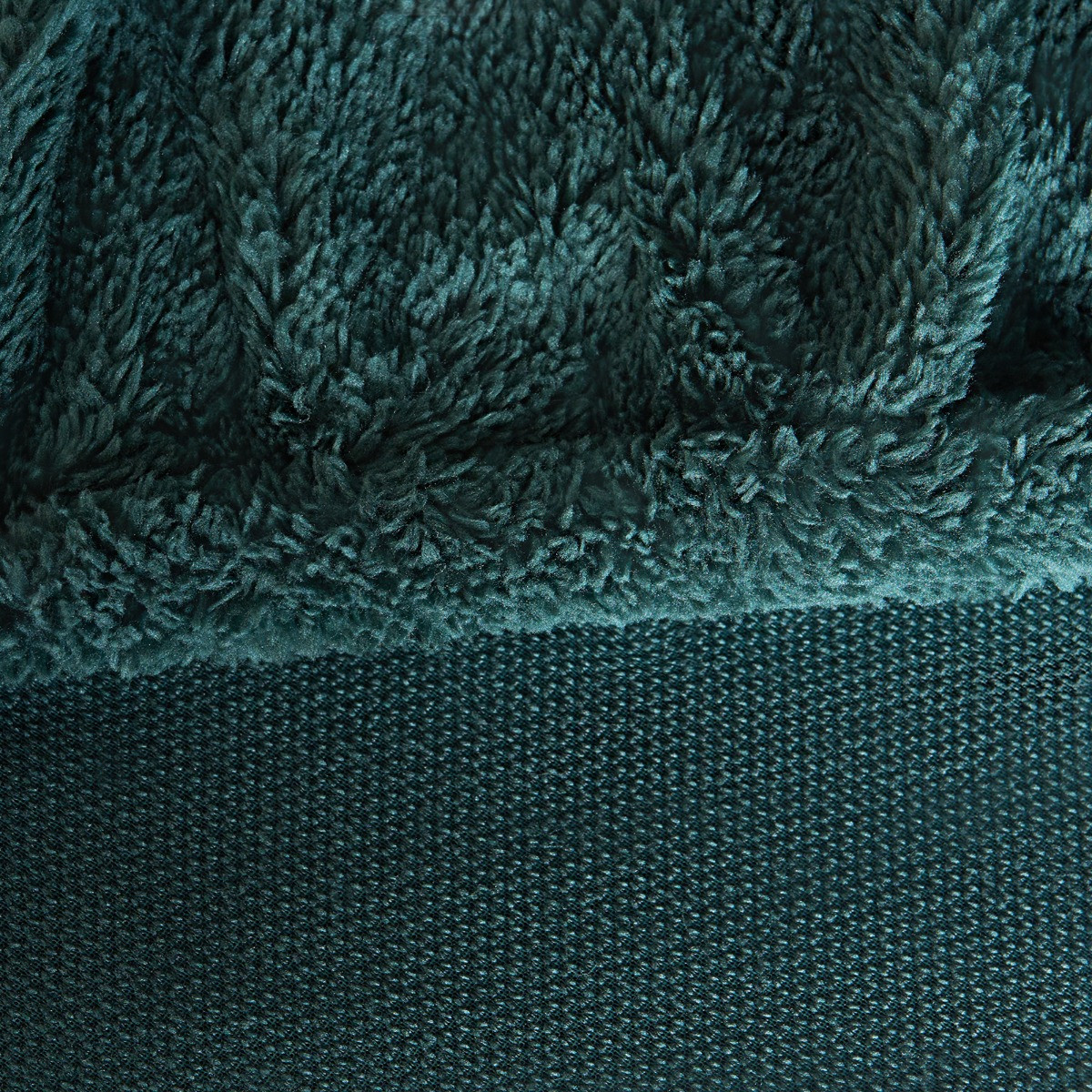 OHS Teddy Fleece Fitted Sheet, Forest Green - King>