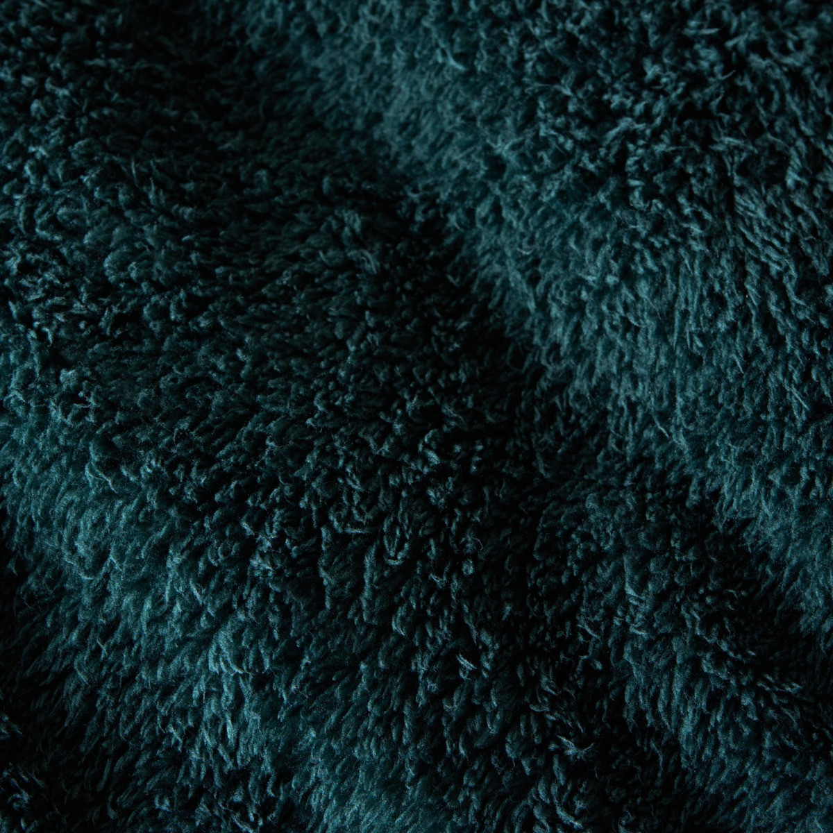 OHS Teddy Fleece Fitted Sheet, Forest Green - Single >