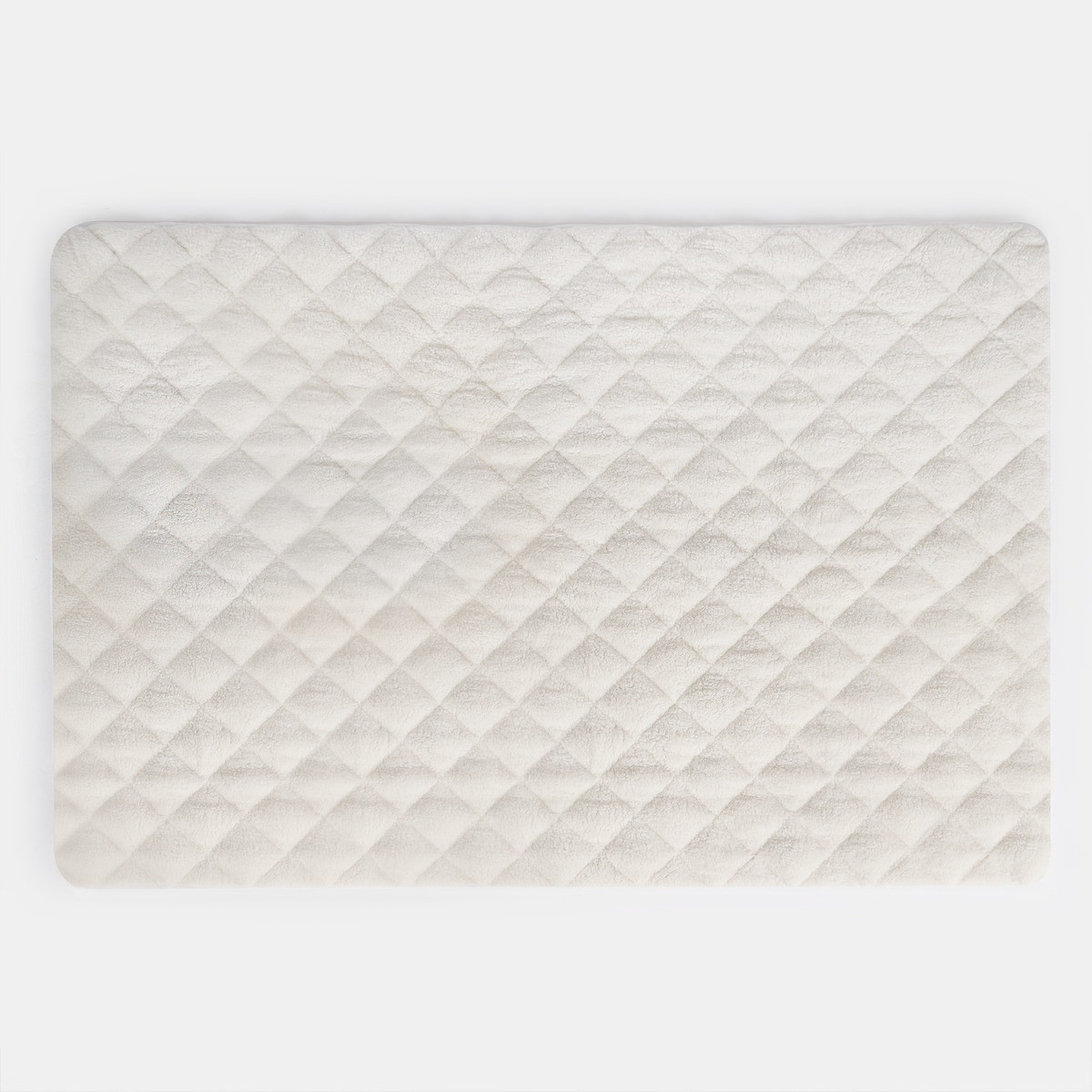 OHS Teddy Thermal Mattress Topper, Cream - King>