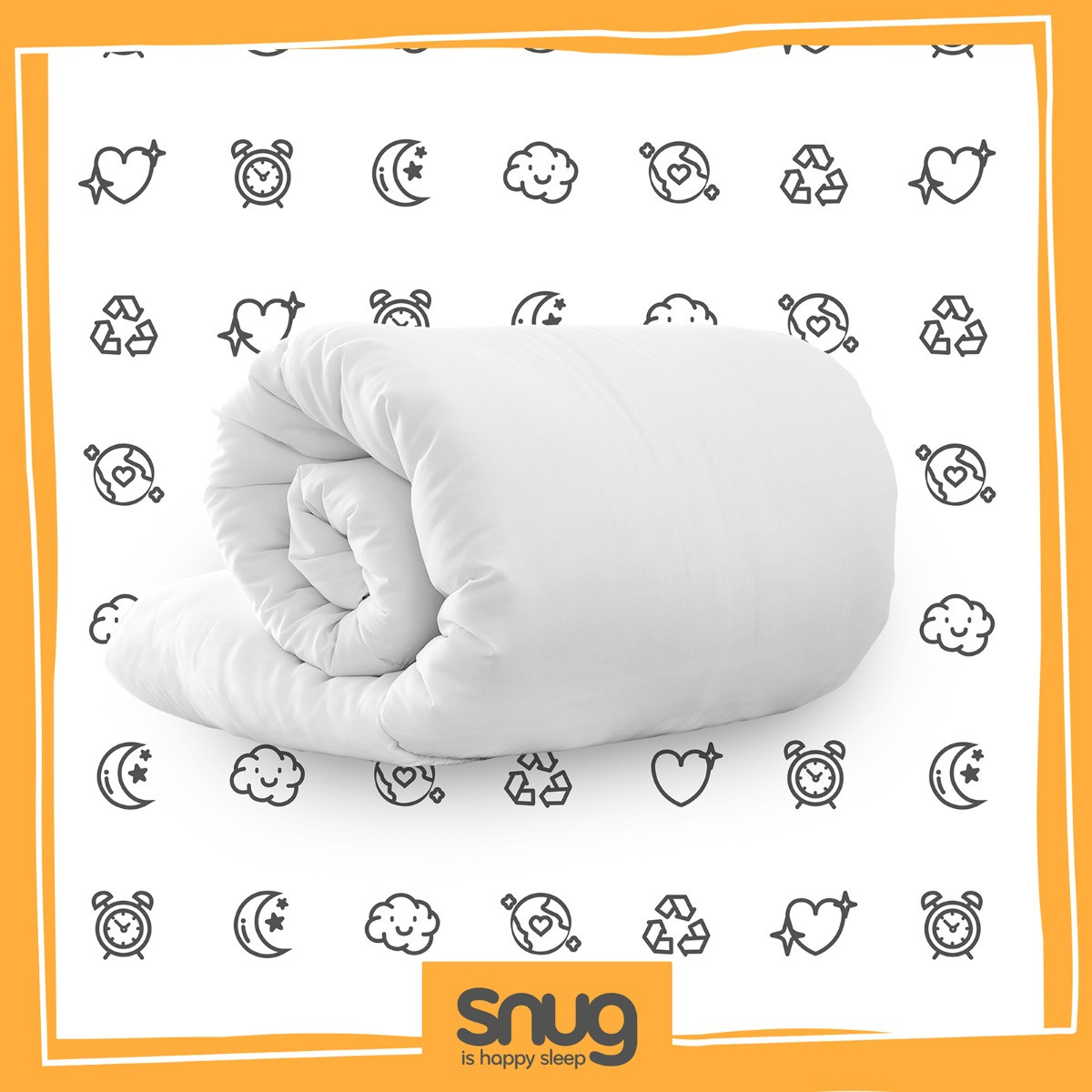 Snug Brilliantly Bouncy 10.5 Tog Duvet, White Double