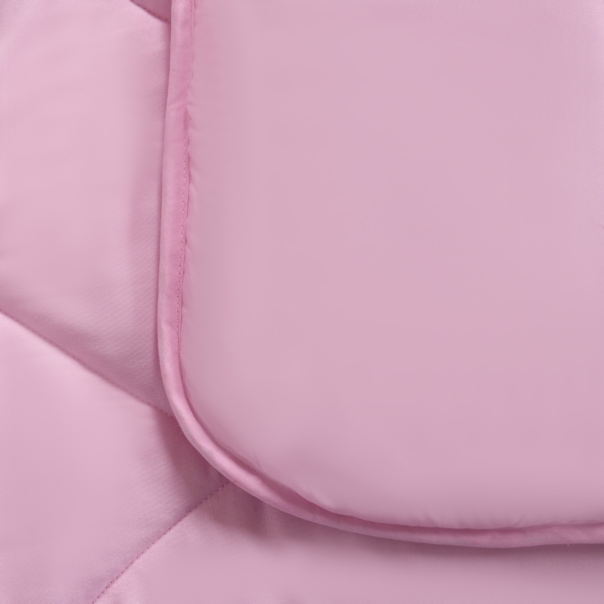 OHS Coverless Heart Quilted 7.5 Tog Duvet Set, Pink - Double>